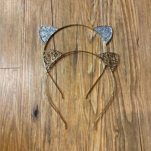 Glittery and Metallic Cat Ear Headbands